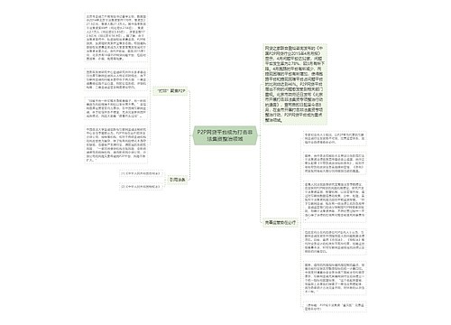 P2P网贷平台成为打击非法集资整治领域