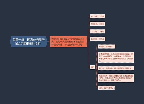 每日一练：国家公务员考试之判断推理（21）