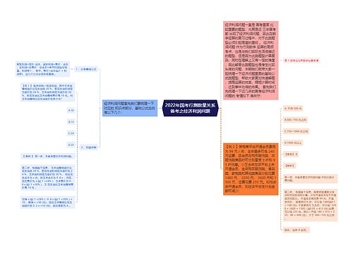 2022年国考行测数量关系备考之经济利润问题