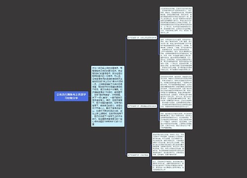 公务员行测备考之言语学习经验分享