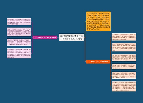 2023年国考面试备考技巧：面试如何做到开口惊艳