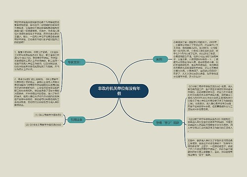 非政府机关单位有没有年假