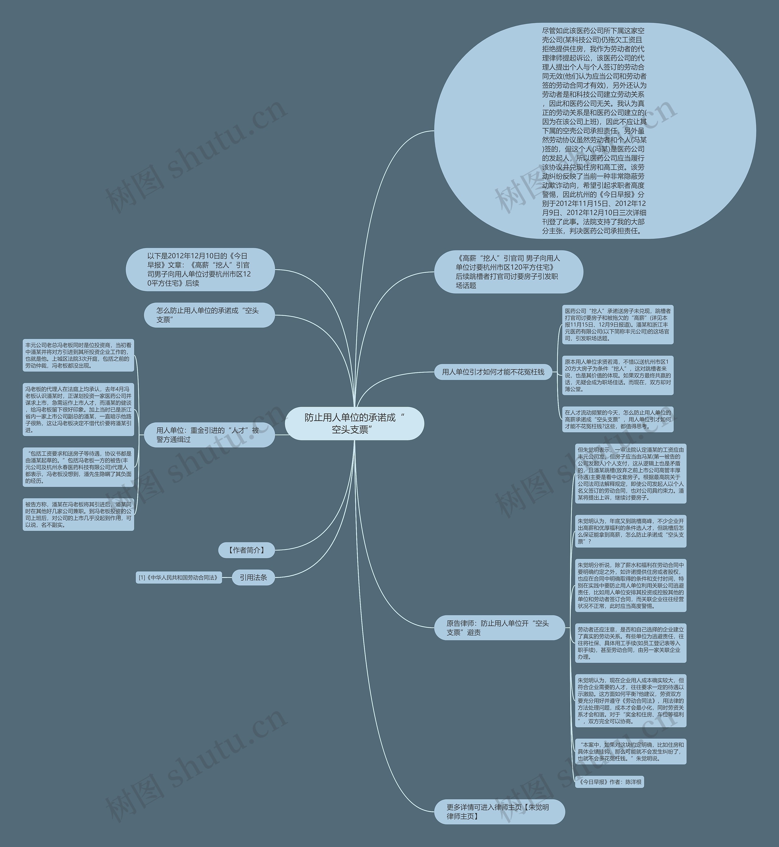 防止用人单位的承诺成“空头支票”思维导图