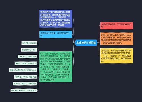 古典家居1折拍卖