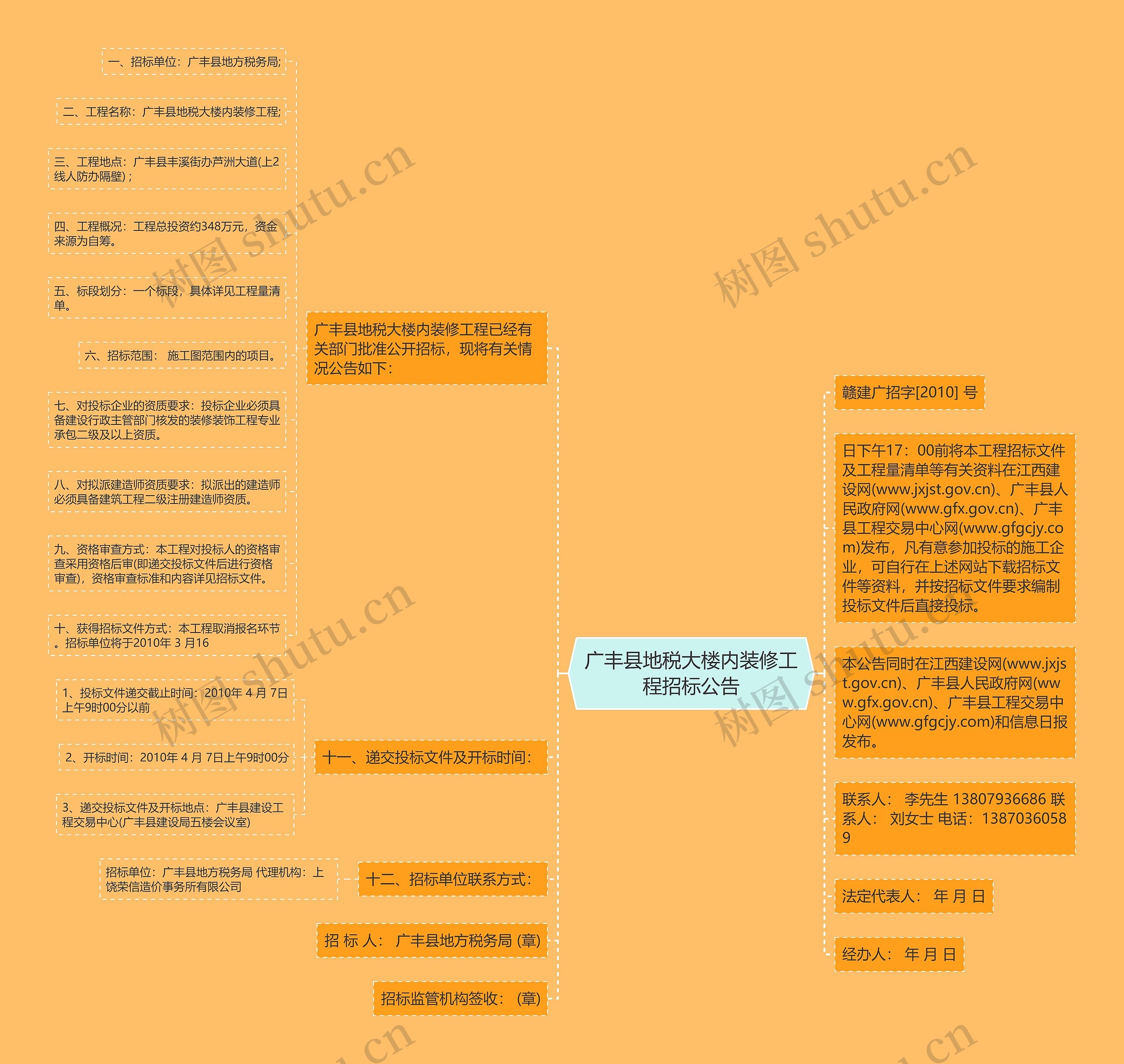 广丰县地税大楼内装修工程招标公告