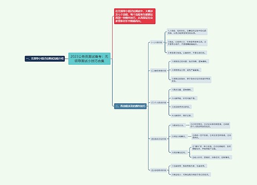 2023公务员面试备考：无领导面试小技巧合集