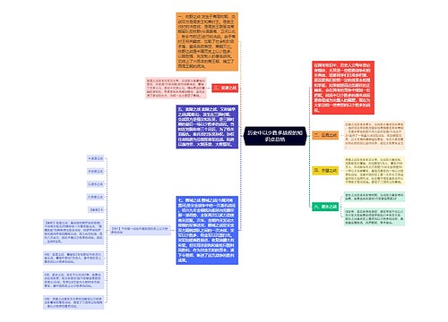 历史中以少胜多战役的知识点总结