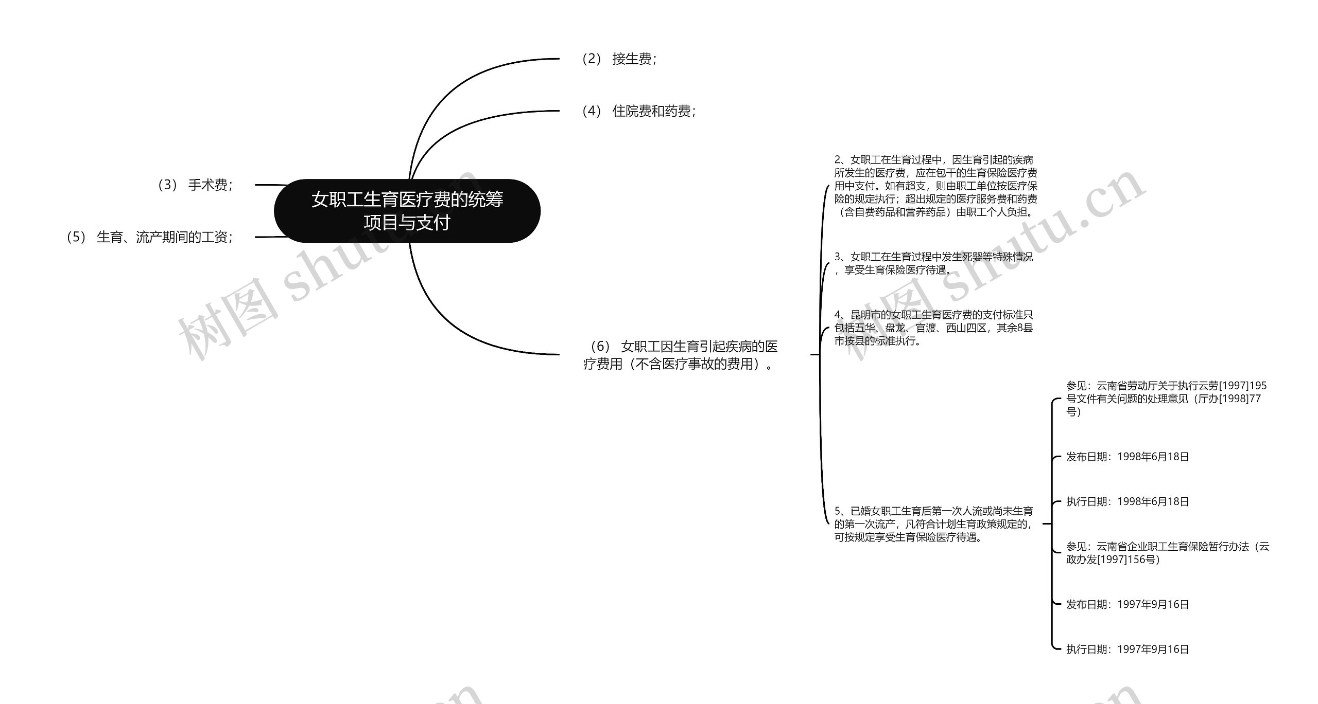 女职工生育医疗费的统筹项目与支付