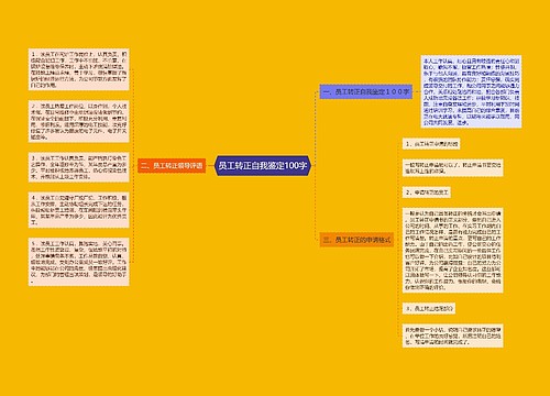 员工转正自我鉴定100字