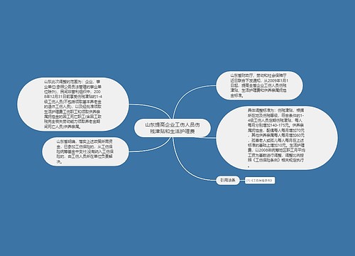 山东提高企业工伤人员伤残津贴和生活护理费