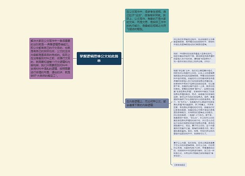 掌握逻辑思维公文如此简单