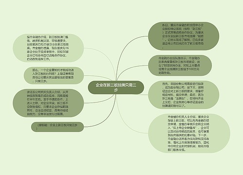 企业在新三板挂牌只需三步