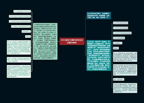 2022国考行测言语常见失误题及解析