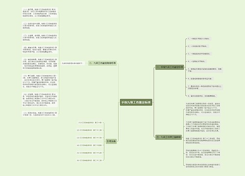 手指九级工伤鉴定标准