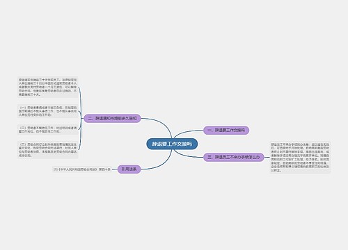 辞退要工作交接吗