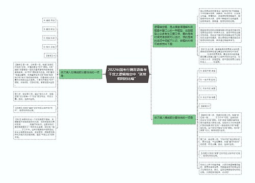 2022年国考行测言语备考干货之逻辑填空中“延续相同的比喻”