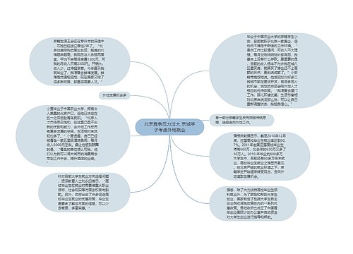 北京竞争压力过大 京城学子考虑外地就业