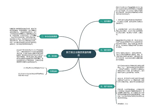 新三板企业融资渠道有哪些