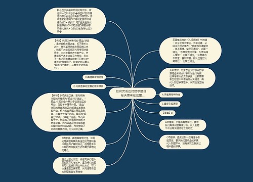 如何灵活应对哲学题目，秘诀原来在这里…