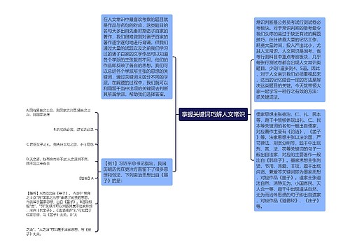 掌握关键词巧解人文常识