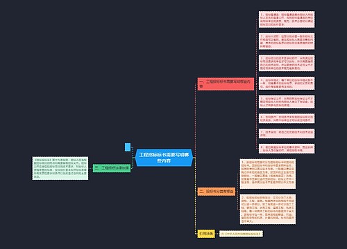 工程招标标书需要写明哪些内容