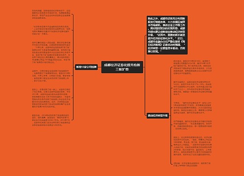 成都经济证券化提升抢新三板扩容