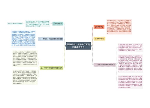 面试热点：华为举行军团组建成立大会