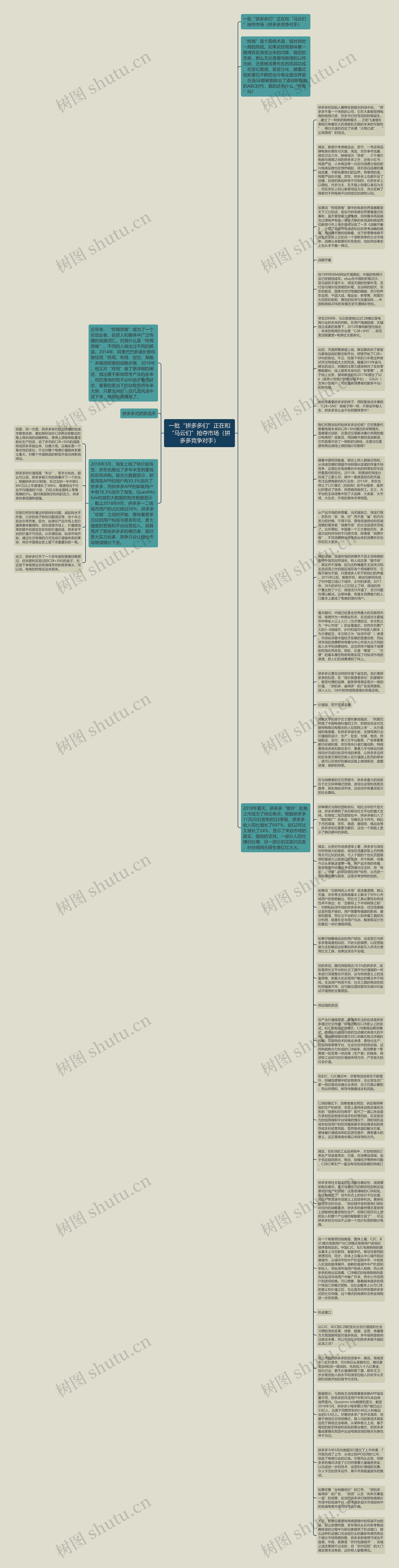 一批“拼多多们”正在和“马云们”抢夺市场（拼多多竞争对手）思维导图