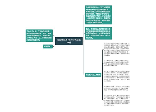 高温补贴不得以消暑凉茶冲抵