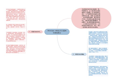 学会归纳 才能在2022国考中拥有高分