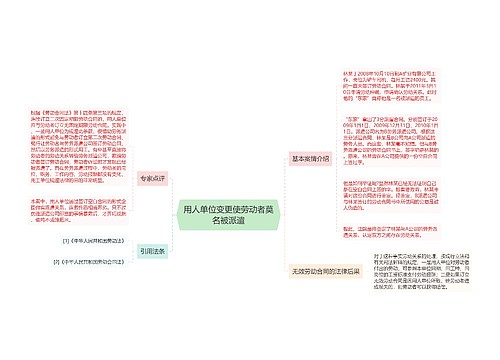 用人单位变更使劳动者莫名被派遣