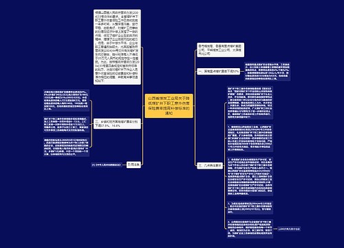 山西省煤炭工业局关于降低煤矿井下职工意外伤害保险费率提高补偿标准的通知