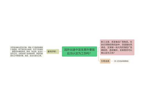 因外出途中发生意外事故应当认定为工伤吗？