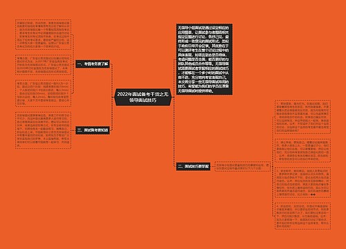 2022年面试备考干货之无领导面试技巧