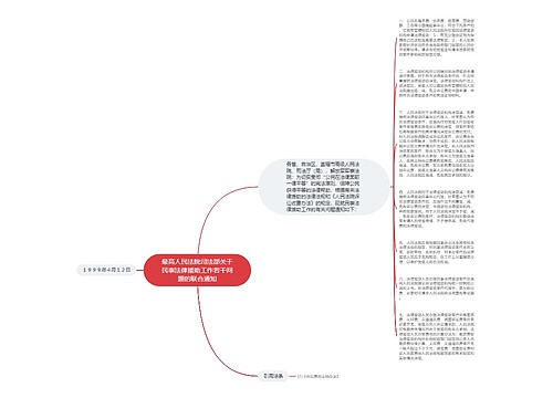 最高人民法院司法部关于民事法律援助工作若干问题的联合通知