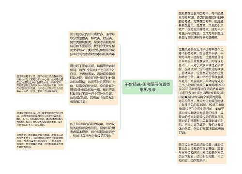 干货精选-国考图形位置类常见考法