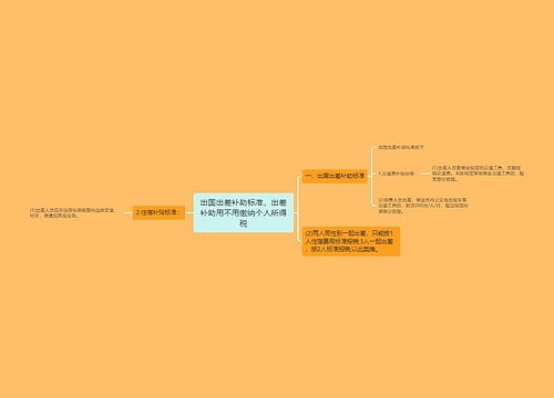 出国出差补助标准，出差补助用不用缴纳个人所得税