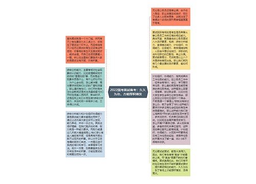 2022国考面试备考：久久为功，方能厚积薄发