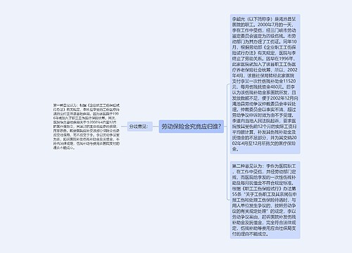 劳动保险金究竟应归谁?