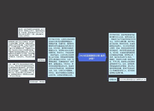 24小时连续跟踪讨债 是否涉罪？