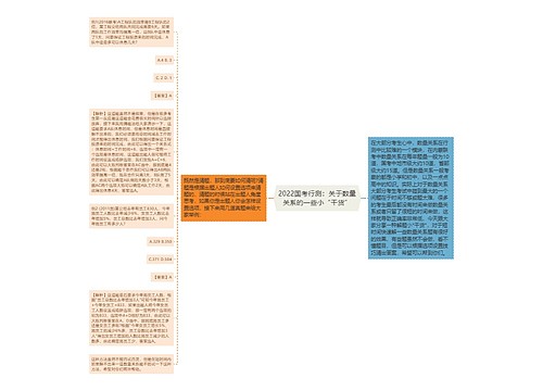 2022国考行测：关于数量关系的一些小“干货”