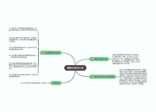 离职补偿怎么签