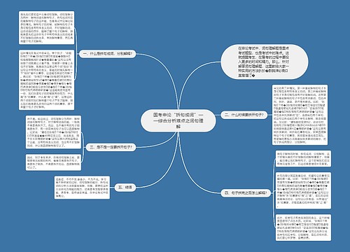 国考申论“拆句成词”——综合分析难点之词句理解