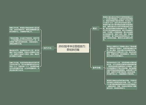 2022国考申论答题技巧：贯彻执行篇