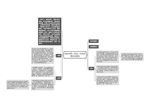 经验分享：90后、95后的责任与担当