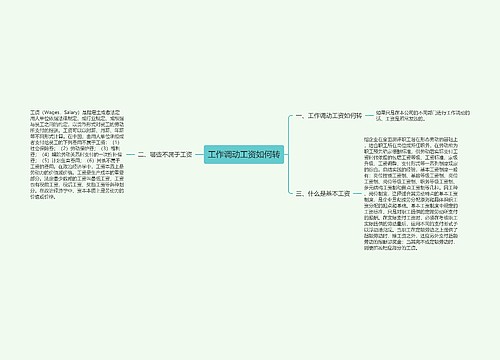 工作调动工资如何转