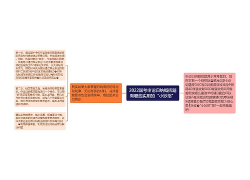 2022国考申论归纳概括题有哪些实用的“小妙招”