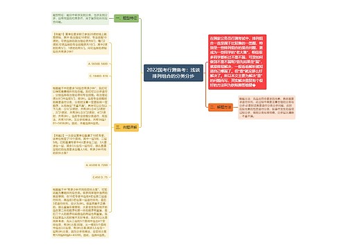 2022国考行测备考：浅谈排列组合的分类分步