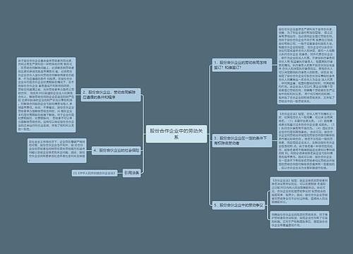 股份合作企业中的劳动关系