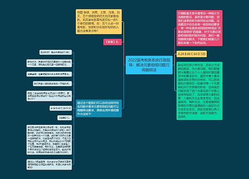 2022国考税务系统行测指导：解决元素相邻问题巧用捆绑法